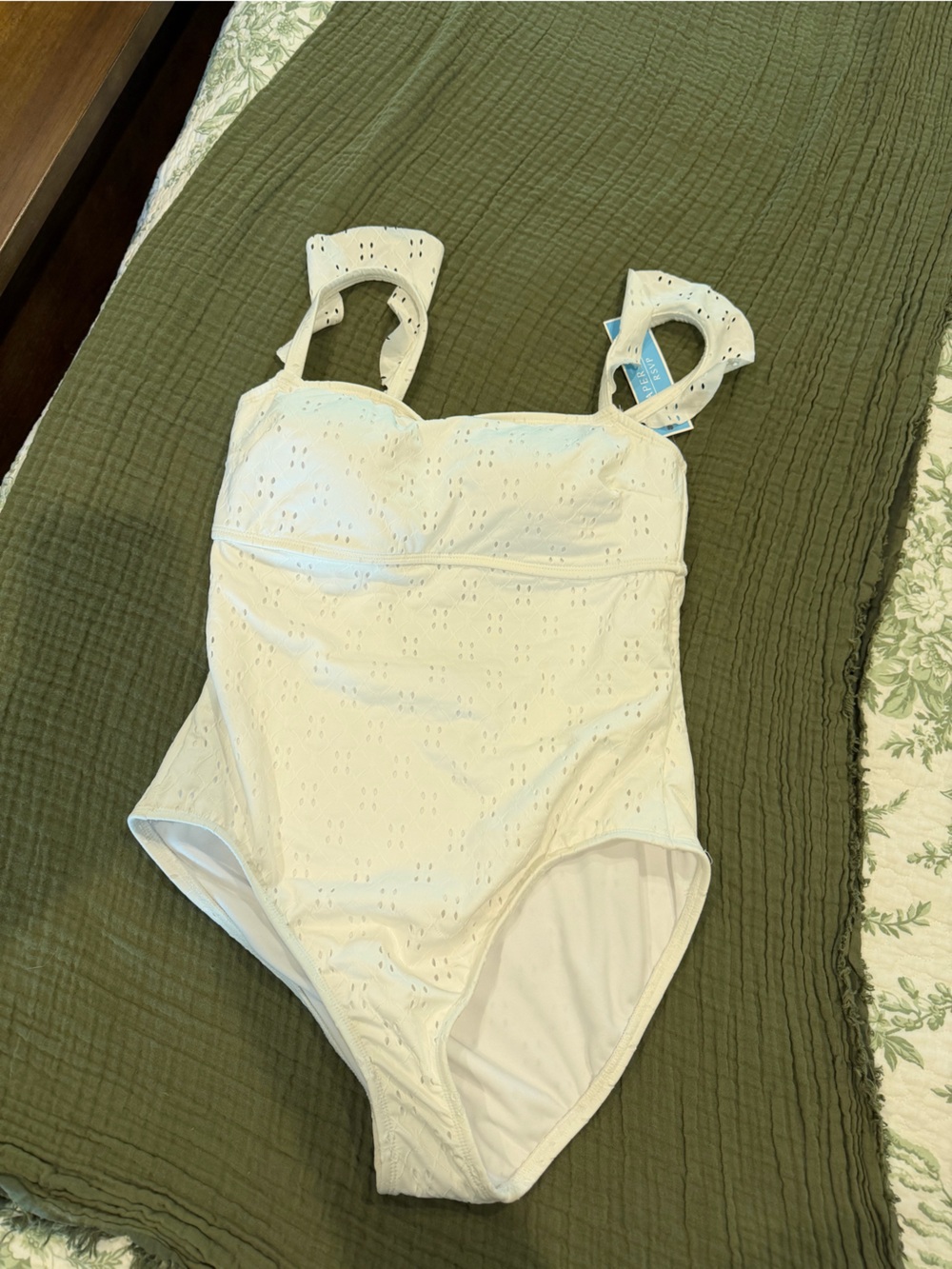White Eyelet One-Piece